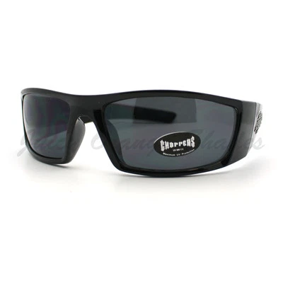 Choppers Biker Sonnenbrille Motorrad Rider Klassisch Rechteckig Wrap Rahmen - Bild 1 von 4