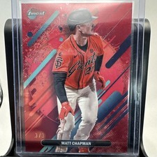 2025 Topps Finest Matt Chapman #263 Rare Red Refractor /3