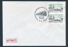 D478189 Romania Railroad Cover Trains Locomotives 2002