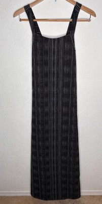 Athleta ARRIVAL DRESS, Amara Stripe Black Travel Sleeveless Size S  #601590