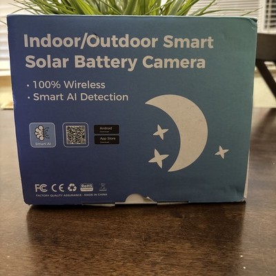 Indoor /outdoor Smart Solar Battery Camera