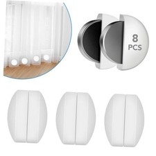 8 Pcs Shower Curtain Weights, Silicone Wrapped Heavy Duty Shower 8 Packs