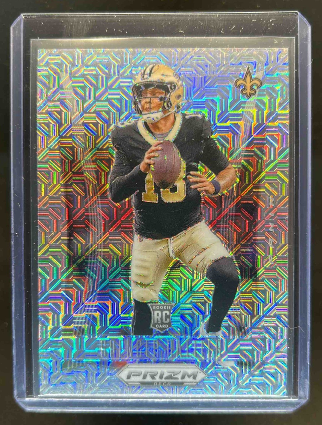 2024 Prizm Deca Spencer Rattler RC Mojo Rookie #25/30 Saints