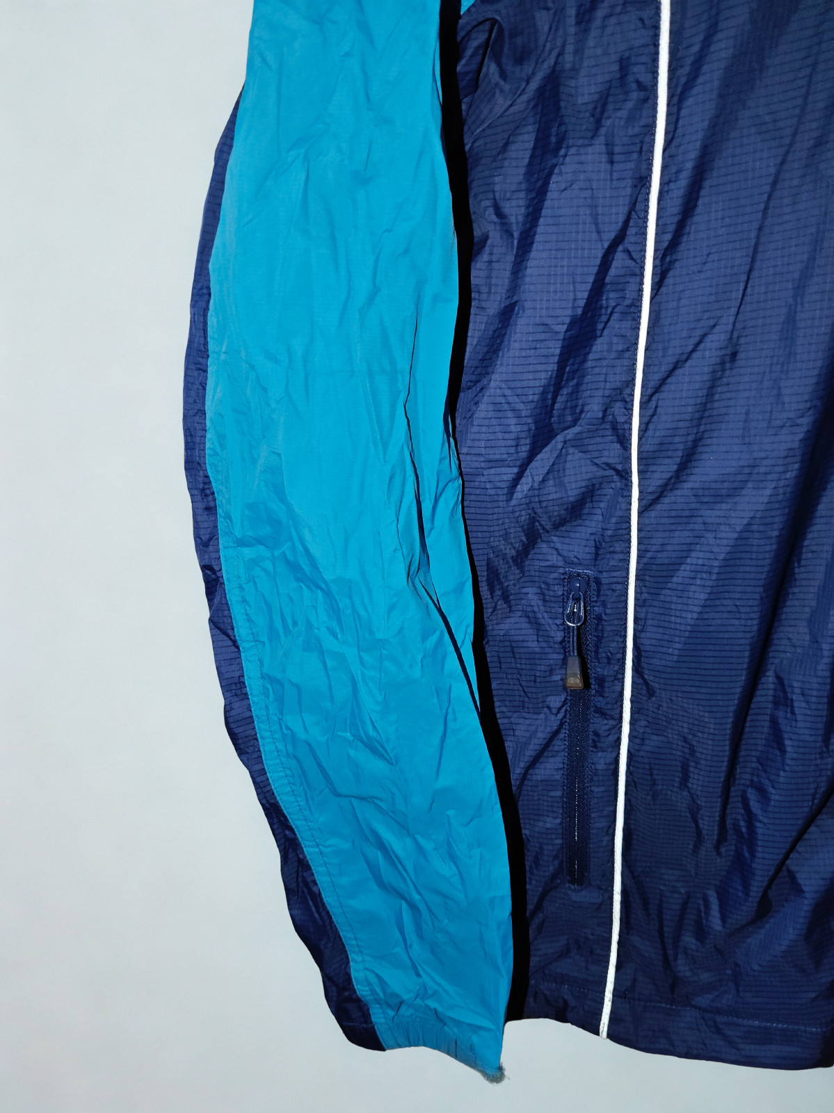 The North Face Men's Hooded Windbreaker Jacket 95 M Blue Navy Lightweight image 4