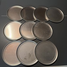 Lot Of 10 American Metalcraft Pizza Pans Plates Trays 12in Silver Nice Used 