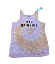 NWT Day Drinking MEDIUM Cabana Tank Top Pink ...