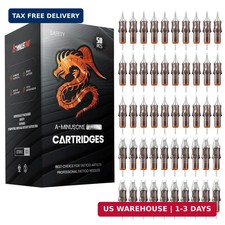 50PCS Tattoo Cartridge Needle Bugpin Mixed round Liner Shader Magnum Membrane