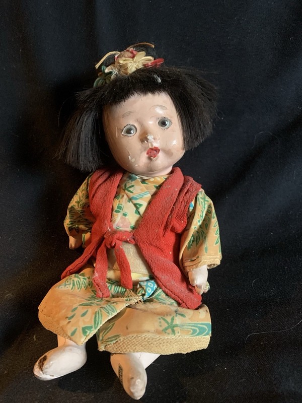 Japanese Porcelain Doll From WWII Japan Brought Home By Army Soldier