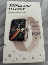 BLACK Smart Watch Men Women Fitness Tracker Heart Rate Sport Sleep Monitor