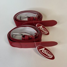 Adam’s Brand Adult Baseball/Softball Red Uniform Belts Lot of 2 Brand New w/ Tag