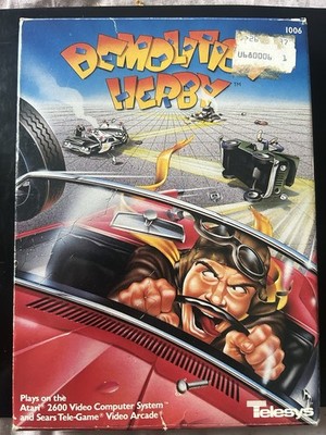 Telesys Demolition Herby Atari 2600 Racing Manual Included Multiplayer 1982