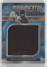 2021 Spectra Monumental Memorabilia Neon Blue Prizm 16/50 Jaylin Davis 0qs0