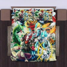 3d pokemon legends bedding set
