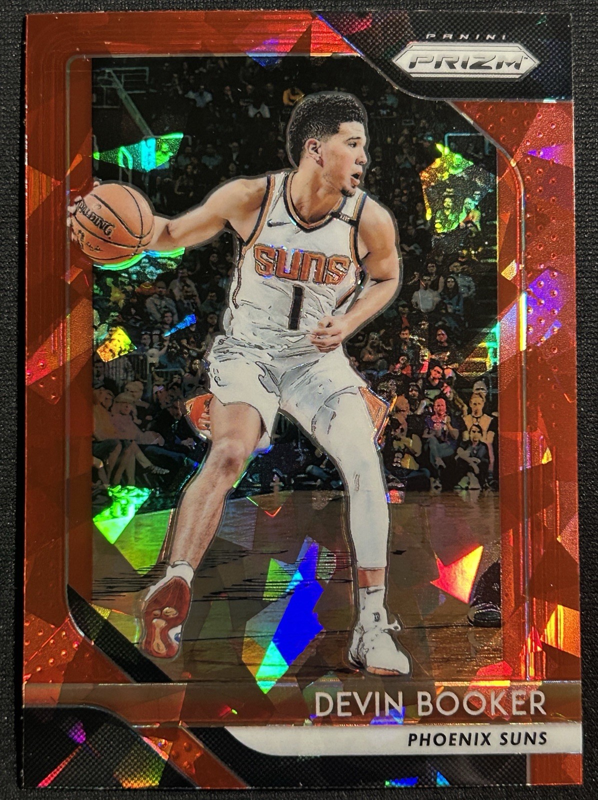 2018-19 Panini Prizm Prizms Red Ice Devin Booker #11 Phoenix Suns