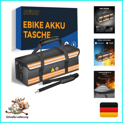 Feuerfeste E-Bike Akku Tasche Coicer, Explosionsgeschützte Schutzbox für Lith...