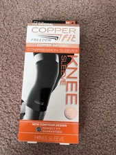 Copper Fit Copper Infused Knee Compression Sleeve Size Medium Unisex NEW
