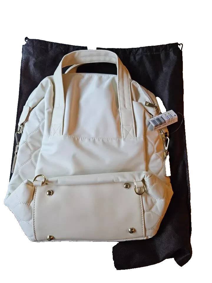 NWT Bella Russo 14.4” Quilted Tote Backpack Shoulder Bag  display picture 1