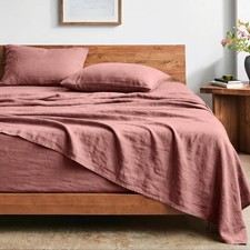 Full Sheet Set - Luxury 1800 Ultra-Soft Stonewashed Microfiber - Brushed - Deep