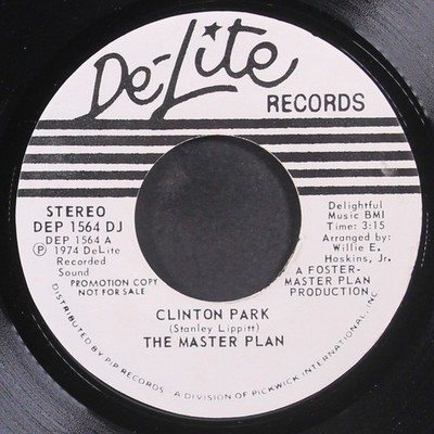 MASTER PLAN: clinton park / mono DE-LITE 7'' Single 45 RPM