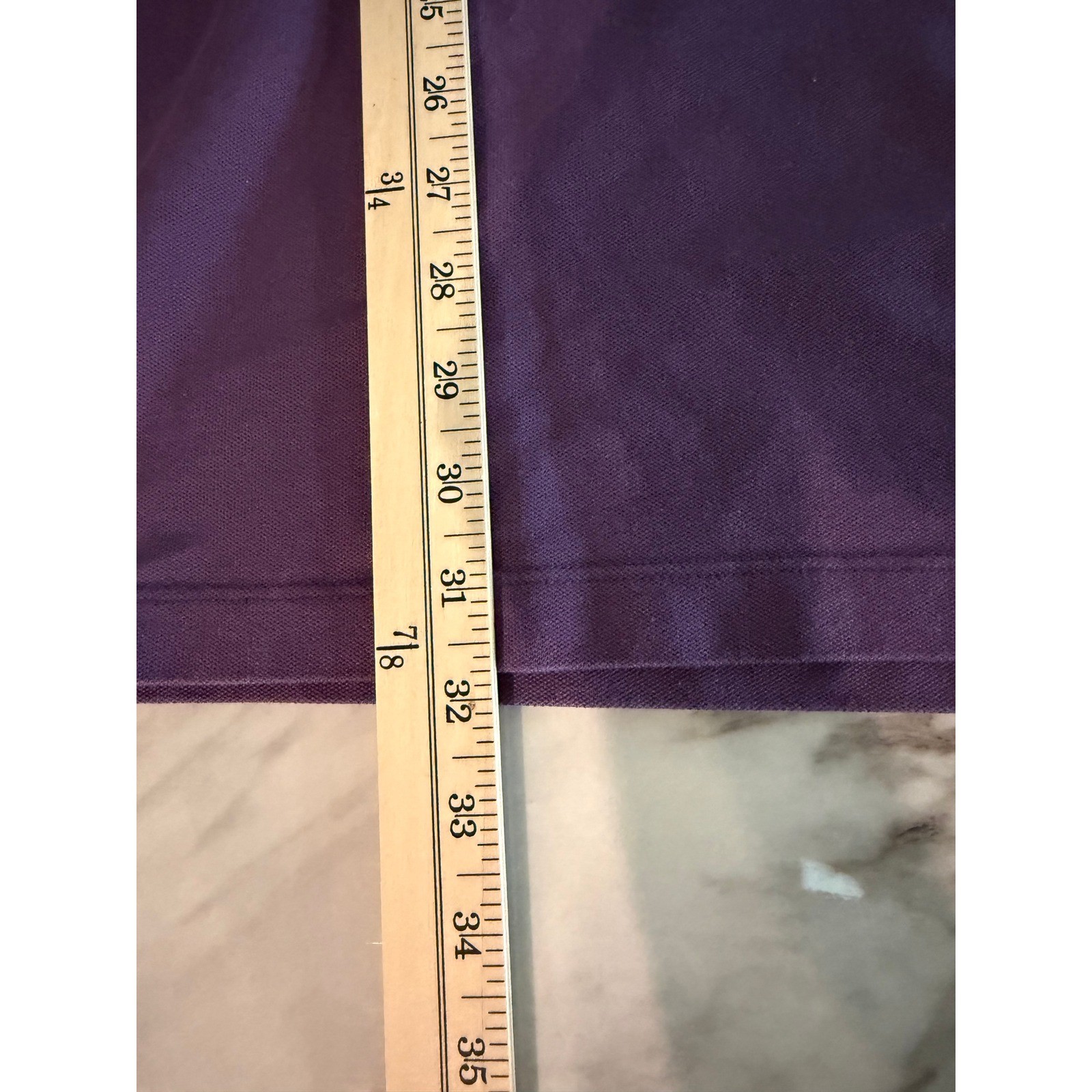 Lacoste Purple Cotton Pique 3/4 Sleeve Polo Dress Size 34 thumbnail 3