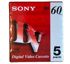 Sony Mini DV 60 min 5DVM60R3 Digital Video Tape Cassette Tape Japan NOS 5 Pack