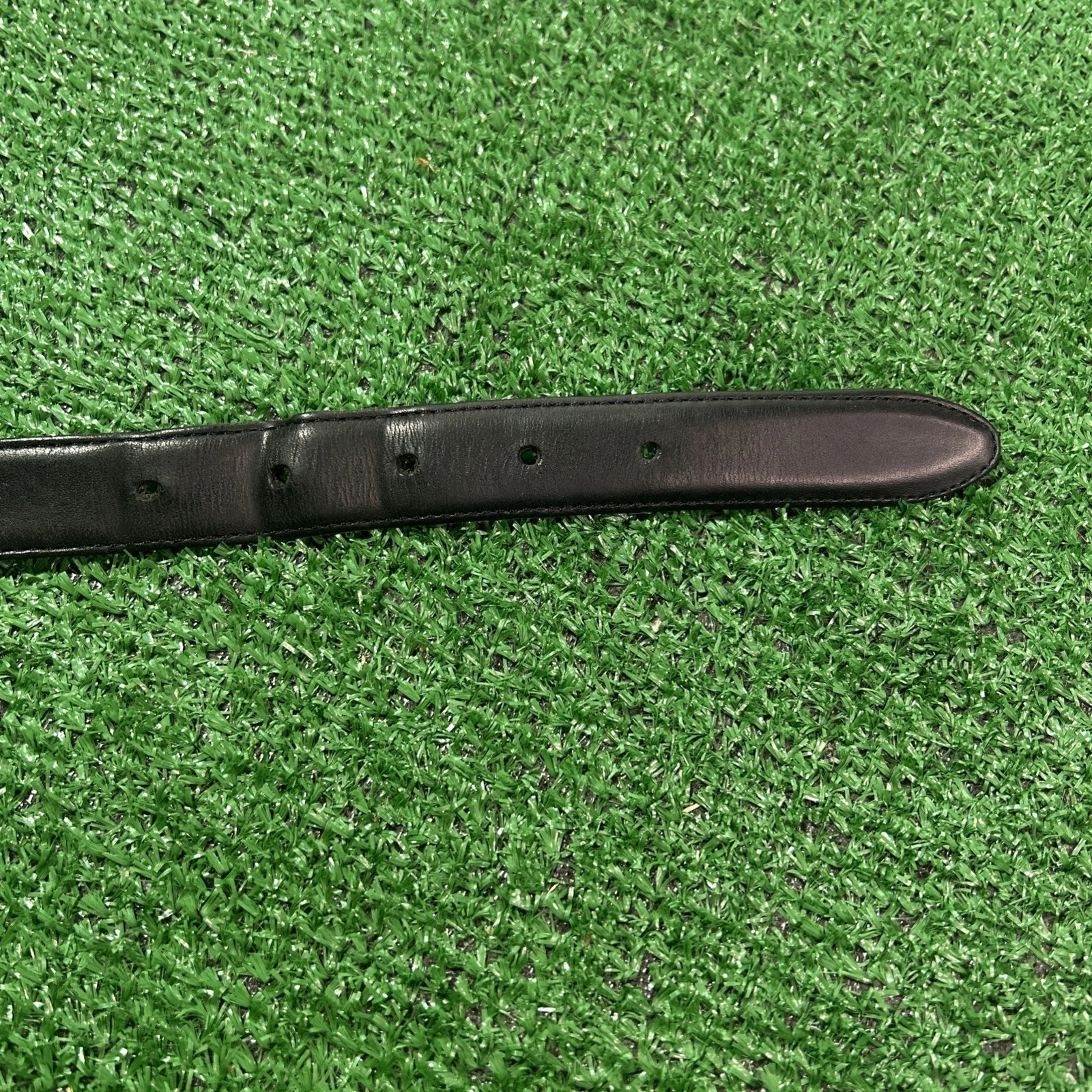 Cintura Coach vintage inglese briglia pelle nera 42” 105 cm 5900 made in USA