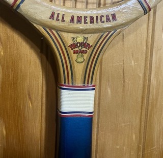 SCARCE 1940’s ALL AMERICAN WOOD TENNIS RACKET