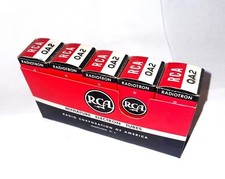 RCA NOS  0A2 VOLTAGE REGULATOR  TUBES   LOT OF (5)  MINTY FRESH ! 1964 USA MADE