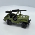1976 Matchbox Superfast Armored Jeep No. 38 Military Green Vintage Lesney UK Gun