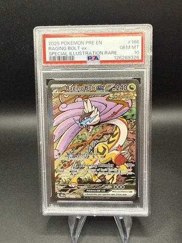 Raging Bolt Prismatic Evolutions Sir Holo 166/131 PSA 10