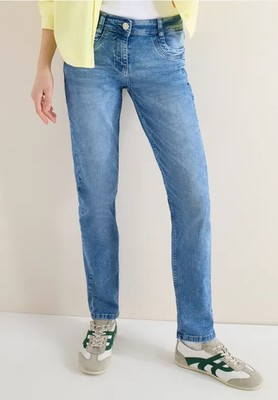 CECIL 379820 SCARLETT Jeans Denim L30 Casual Fit bequemen Sitz Slim Legs blau