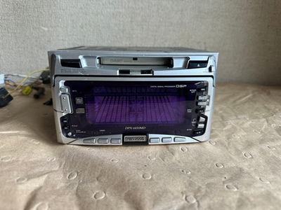 カーオーディオ KENWOOD DPX-6100MD CD/MD Receiver Kenwood DPX-6100MD 2DIN Car Audio CD MD Player DSP EQ Tested Works
