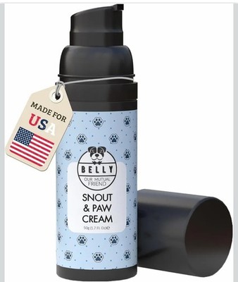 Belly  Dog Paw, Nose, and Ear Balm Soothing Cream for Dogs with Aloe Vera & Shea