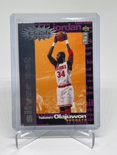 1995-96 UD Collector's Choice Crash the Game Silver Set Hakeem Olajuwon #C16