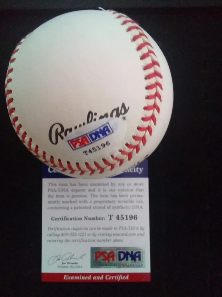 KEVIN MILLWOOD Autograph Baseball MLB Ball PSA COA BRAVES RANGERS PHILLIES - Image 3 of 4