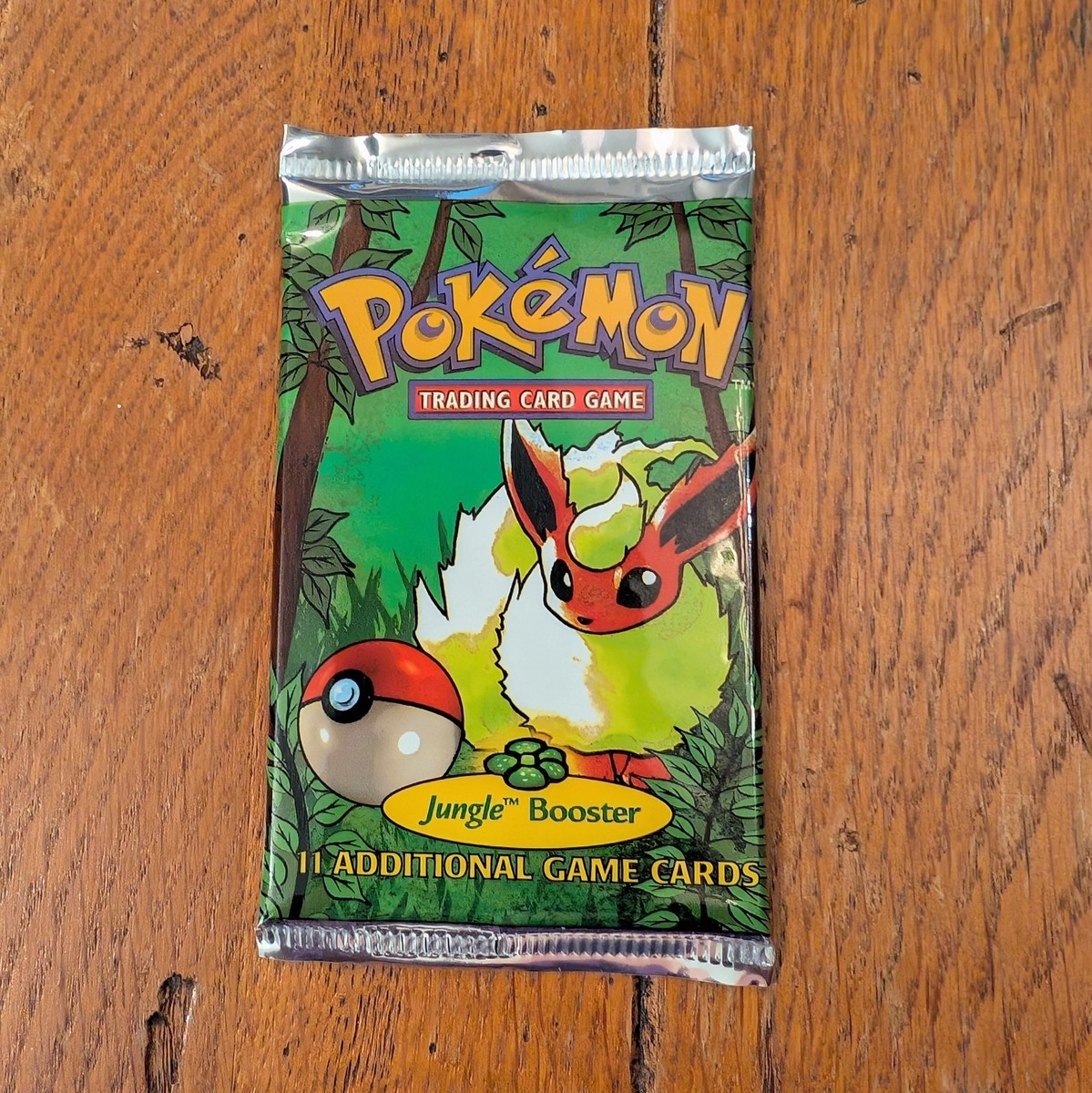 1999 Pokemon Jungle Booster Pack - Factory Sealed, Flareon Art