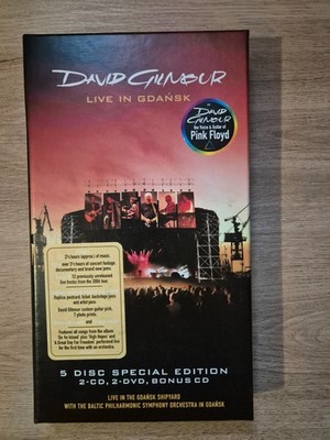 David Gilmour  3-CD's + 2-DVD's-Long-Box  Live In Gdansk  mint