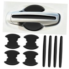8PCS 2026 New Car Door Handle Protector Kit,Self-Adhesive Door Handle Cup Black