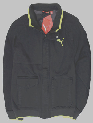 Puma Bomberjacke neu mit Etikett Herren schwarz Grafik Kontrastbesatz Taschen Medium Pit-Pit 22''
