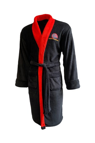 Mortal Kombat Dragon Logo Adult Bathrobe Dressing Gown NEW - Picture 2 of 3