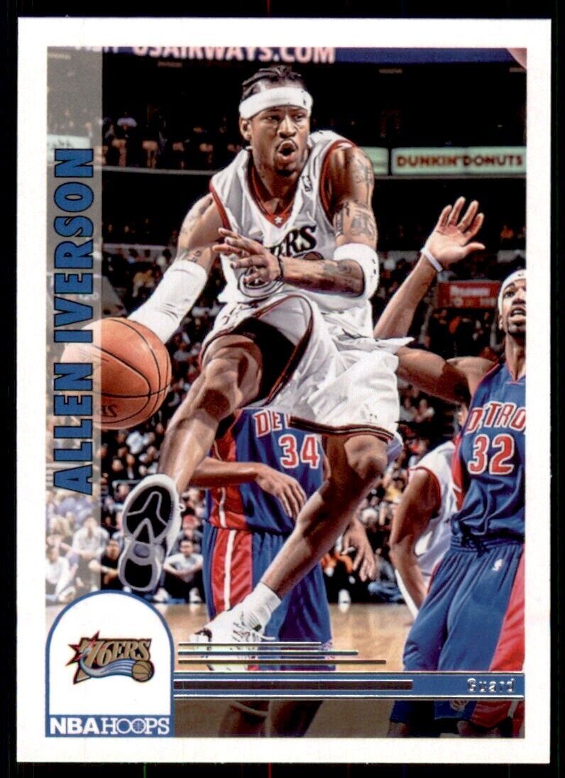 2022-23 NBA Hoops Tribute Base #297 Allen Iverson - Philadelphia 76ers