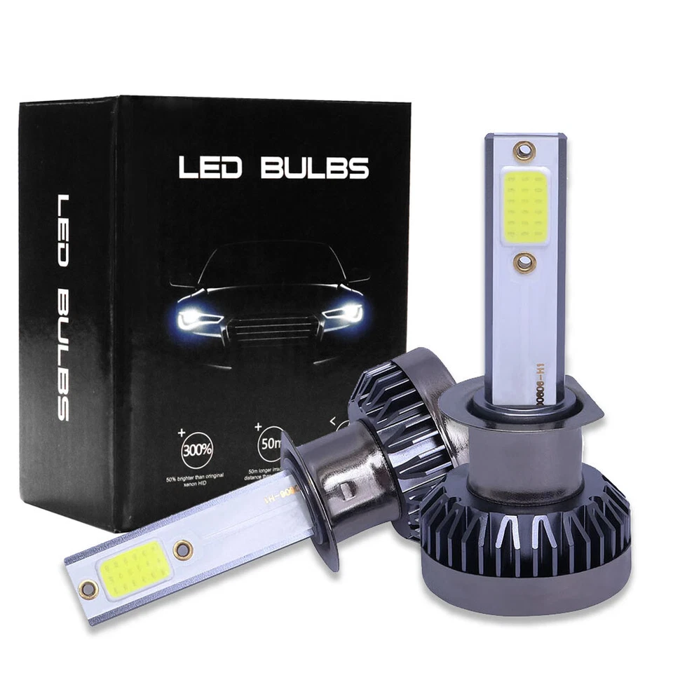 2pcs Mini H1 LED Ampoule Auto Voiture Feux Phare Lampe Kit 36W 6000K Blanc MS - Photo 1/4