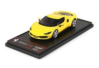 1:43 Bbr Ferrari 296 Gtb Hybrid 830Hp V6 2021 Giallo Modena Yellow BBRC264C Mode
