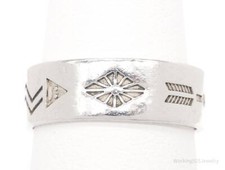 Vintage Wheeler Manufacturing Co Southwestern Sterling Silver Ring Size 6.75
