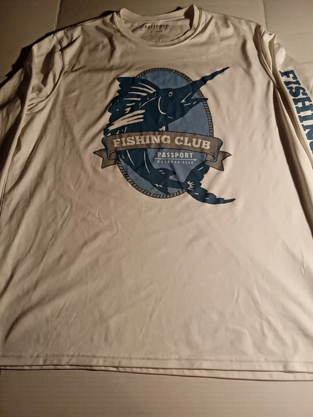 Fishing Club Passport Outdoor Gear XL Long Sleeve 100% Polyester