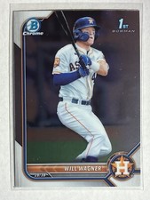 2022 Bowman Chrome Will Wagner 1st Bowman Prospect #BCP-105 Houston Astros