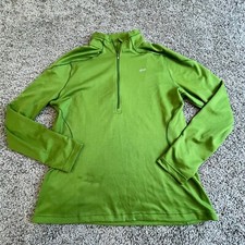 Koppen Shirt Womens Extra Large Green Lightweight Zip Running Ladies