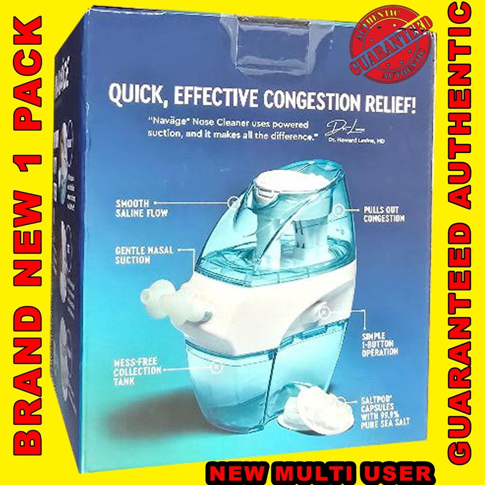 Navage Nasal Care Saline Nasal Irrigation MULTI USER Pack 30 Salt Pods ...