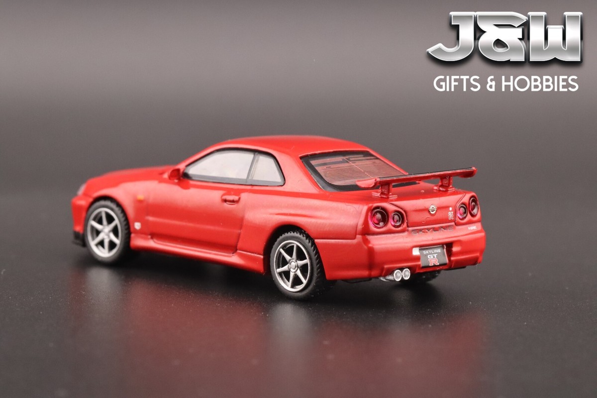 Mini GT Nissan GT-R (R34) V-Spec Active Red #796 1/64 | eBay