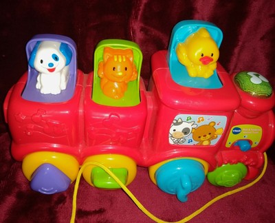 vtech pop up friends train